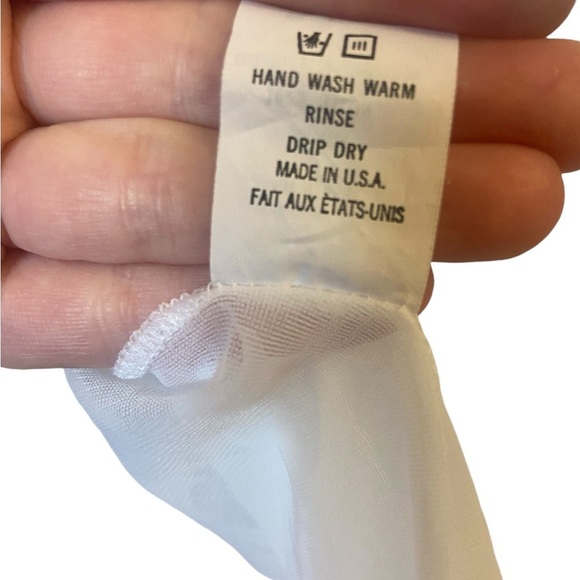 Vintage Barbizon Sheer White Lace Embroidered Peignoir/Robe Medium - Picture 6 of 10